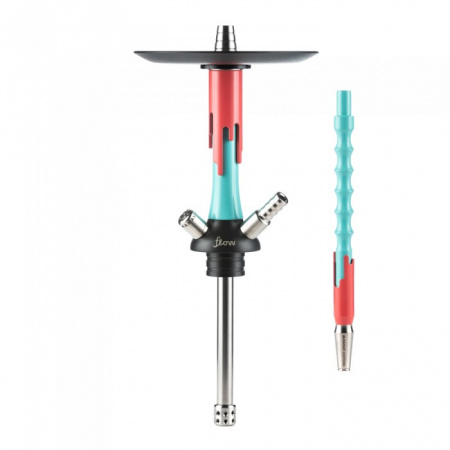 Шахта Mamay Customs Flow (шахта,мундштук) (Мята-красный, 37 см, 14 мм, Шахта, Мундштук, Нержавеющая сталь, Да)