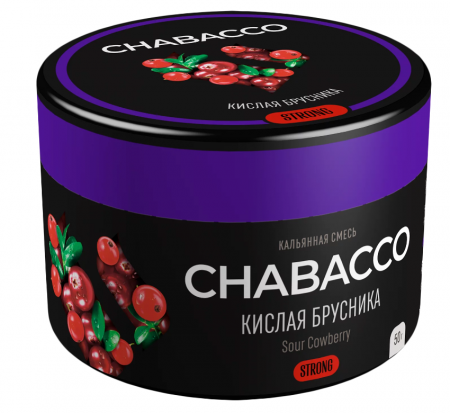 Chabacco 50г (Strong, Кислая Брусника)