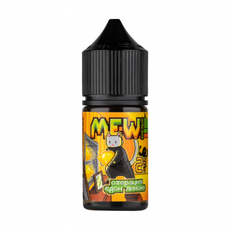 Жидкость Mew salt 30ml 2 ultra (50mg) (Операция Дон Лимон (Лимонный джем), Hard)