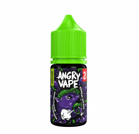 Жидкость Angry Vape salt 30ml 50mg (2 Ultra) Sour (Вомбат Батяня (Виноградная газировка), Hard)