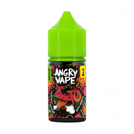 Жидкость Angry Vape salt 30ml 20mg Sour (Жаба Анжела (грейпфрут с малиной), Light)