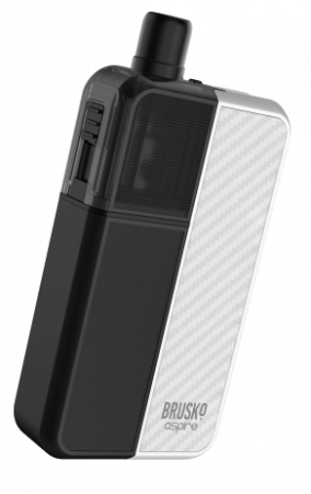 POD-система Brusko FLEXUS BLOK (Pearl (Белый), 1200 mAh, 18 W, 3 мл, Датчик затяжки, кнопка)
