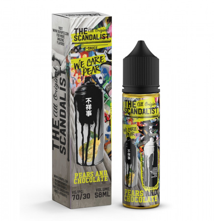 Жидкость The Scandalist 58ml 0mg (We Care Pear (Десерт из груши с молочным шоколадом))