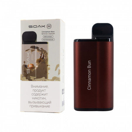 SOAK M 4000тяг (Cinnamon Bun (Булочка с корицей), 4000 тяг)