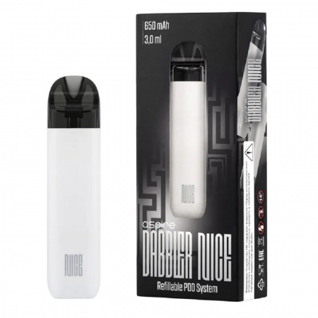 POD-система Brusko DABBLER NICE (Белый (White), Датчик затяжки, 650 mAh, 3 мл, 11 W)