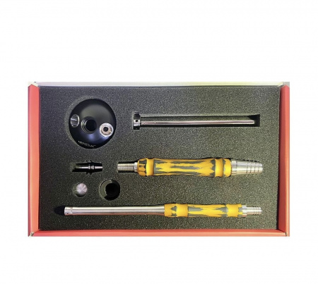 Шахта NEPIZDUK Design (шахта,шланг,мундштук) (OLD Paint Black Gold)