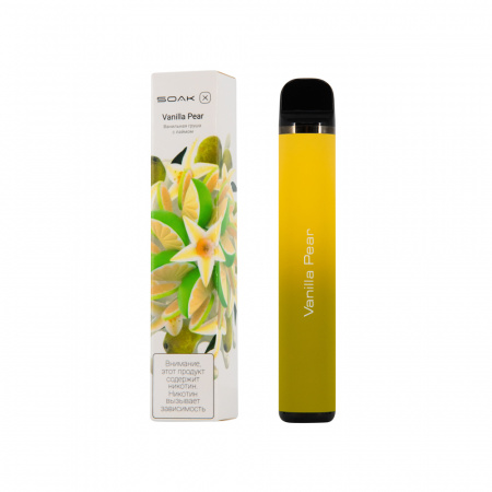 SOAK X 1500тяг (Vanilla Pear (ванильная груша с лаймом), 1500 тяг)