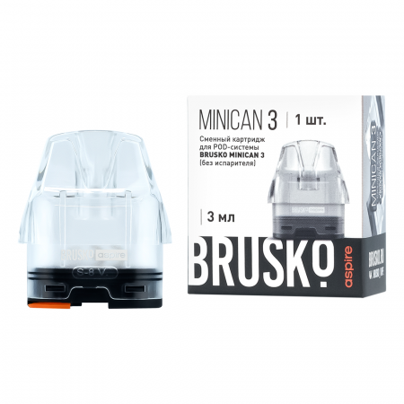 Картридж Brusko MINICAN 3 (цветн.) 1/1 (Прозрачный (белый))
